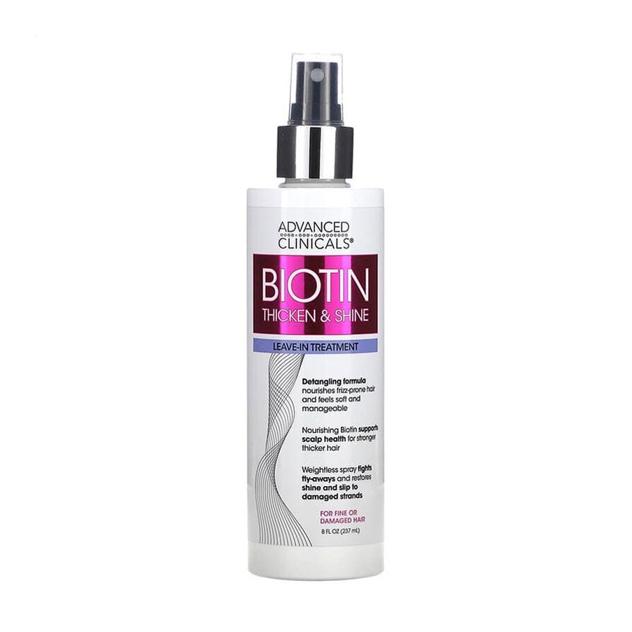 Незмивний спрей для волосся Advanced Clinicals Biotin Thicken &amp; Shine Leave-In Treatment, 237 мл